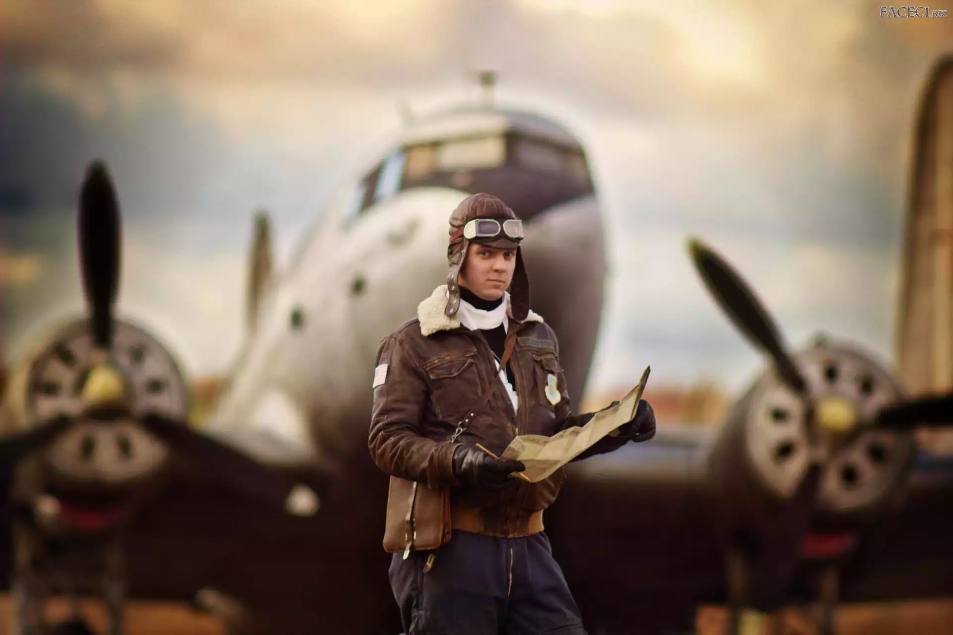 Mapa, Pilot, Samolot