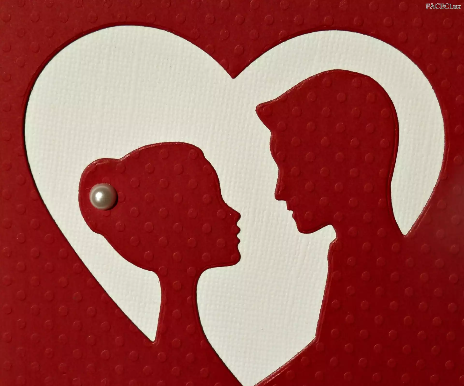 Zakochanych, Wycinanka, Para